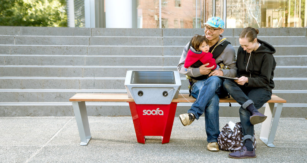 soofa smart city bench