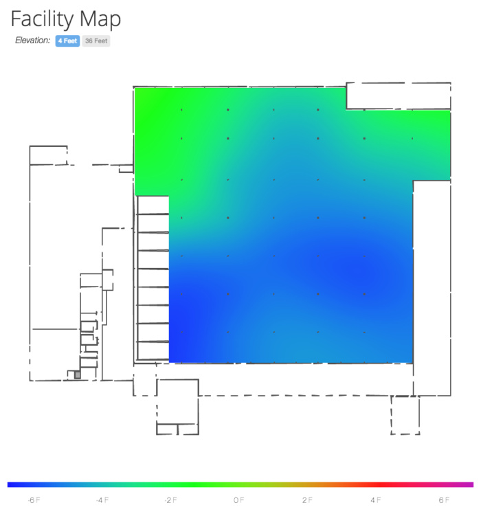 lineage logistics warehouse thermal map